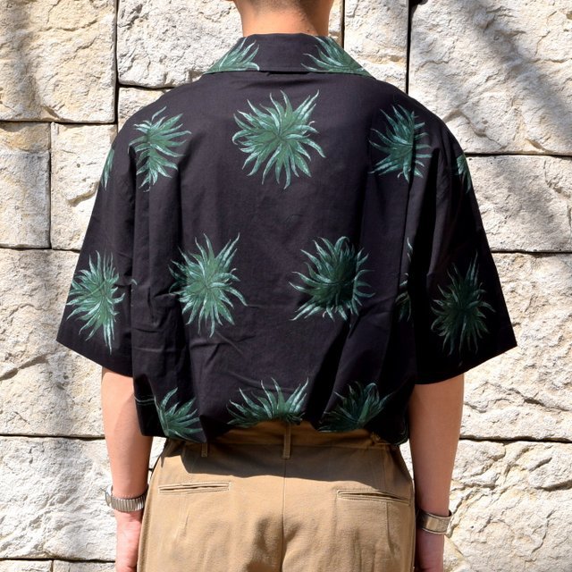 【2020 SS】blurhms(ブラームス) / OPEN COLLAR SHIRT S/S -PLANT- #BHS-20SS018CP(4)