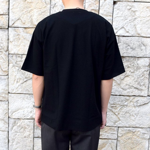 【2020】AURALEE(オーラリー)/ HARD TWIST AMUNZEN DOUBLE CLOTH TEE -BLACK- #A20ST01KN(4)