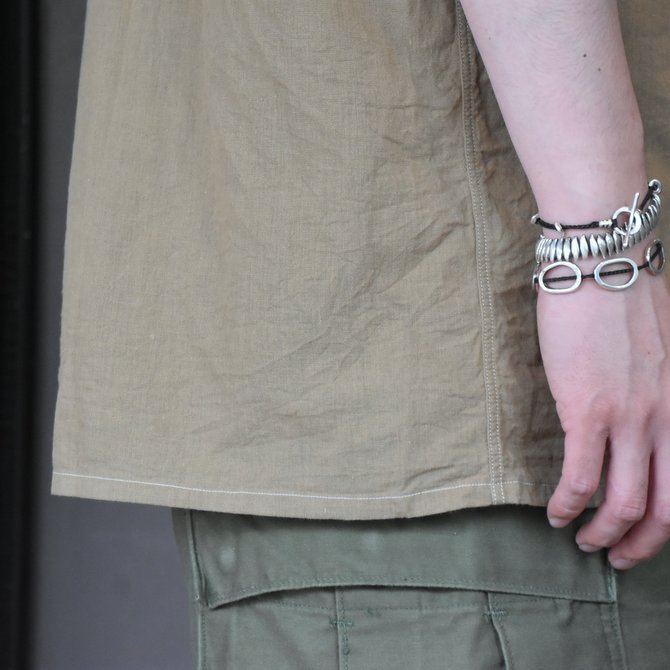 【2020 SS】COMOLI (コモリ) ベタシャンオープンカラーシャツ#R01-02011 -KHAKI-(4)