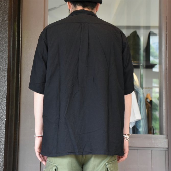 【2020 SS】COMOLI (コモリ) ベタシャンオープンカラーシャツ#R01-02011 -NAVY-(4)
