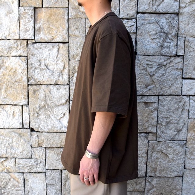 CAMIEL FORTGENS(カミエル フォートゲンス)/ T-SHIRT COTTON -BROWN-(4)