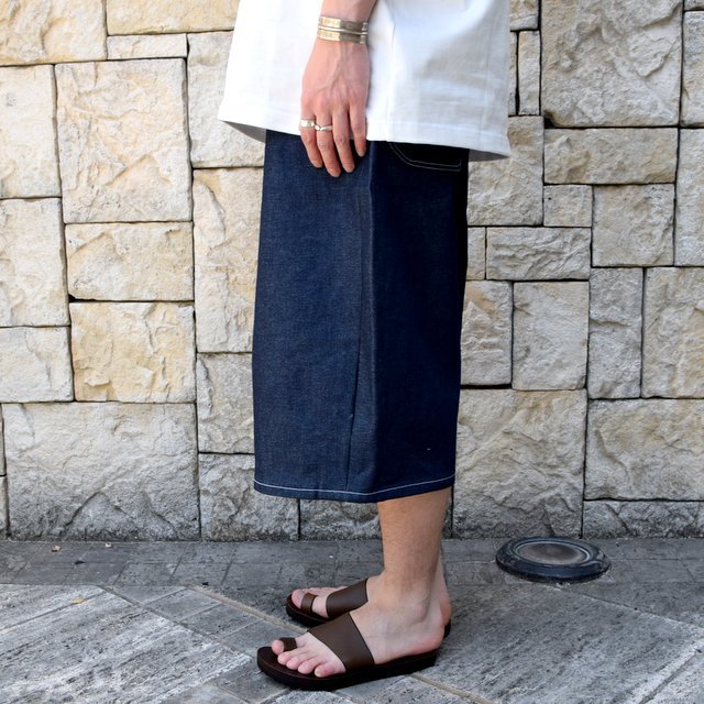 【2020 SS】CAMIEL FORTGENS(カミエル フォートゲンス)/ 2/3 DENIM SHORTS -DARK BLUE- #090504(4)