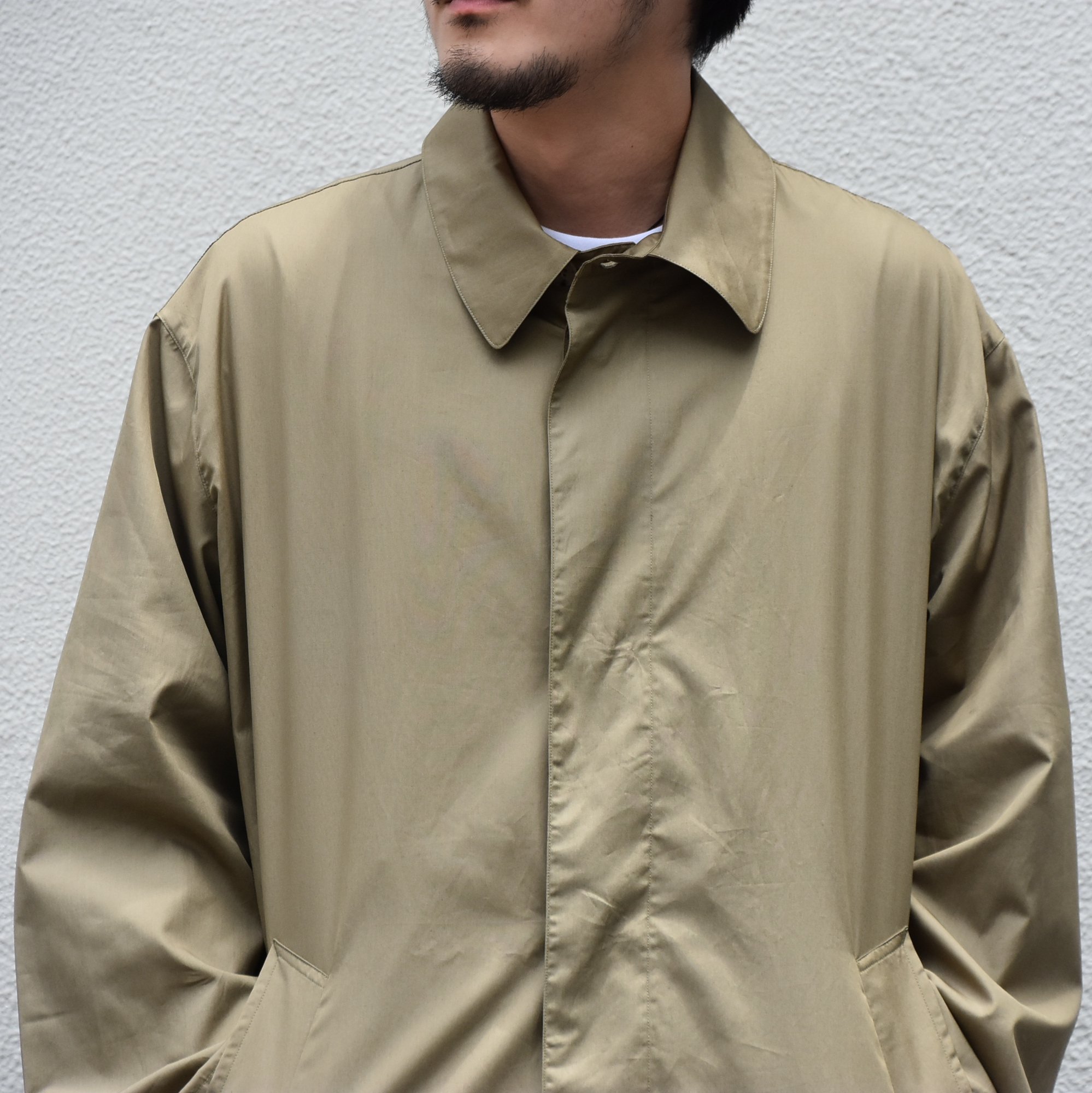 【2020】 Cristaseya(クリスタセヤ)/ OVERSIZED LIGHT COTTON SUMMER TRENCH -Light khaki- #01DA-C-LK(4)