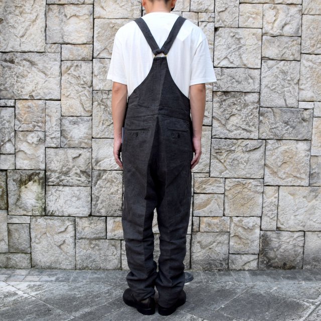 【2020】NEAT(ニート)/ High Density Linen&Japanese Paper ''OVERALL'' -BLACK- #20-02LPS(4)