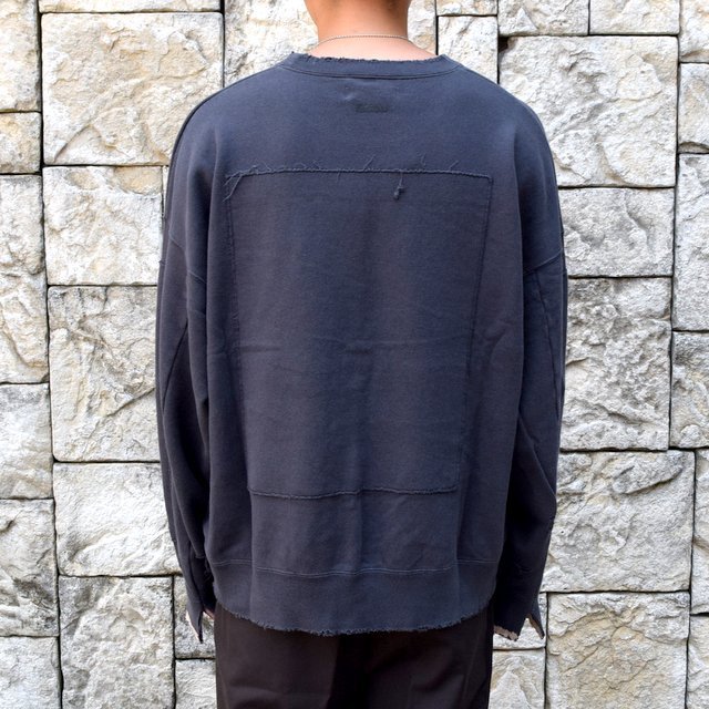 stein(シュタイン)/ OVERSIZED REBUILD SWEAT LS -CHARCOAL- #ST189(4)