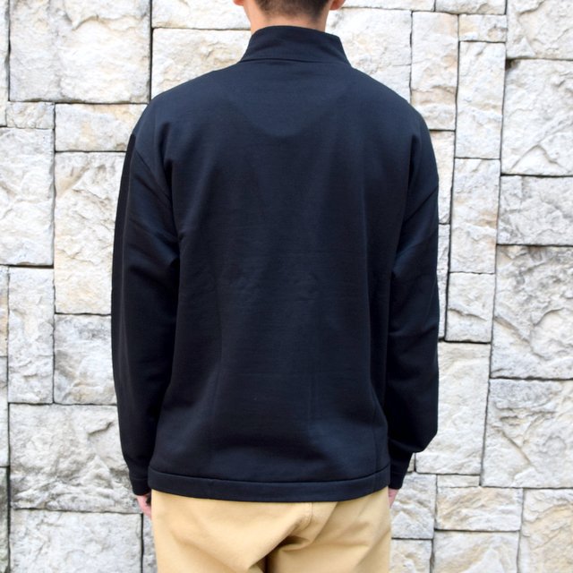 【2020】 AURALEE(オーラリー)/ ELASTIC HIGH GAUGE SWEAT HALF ZIP P/O -BLACK- #A20AP01NU(4)