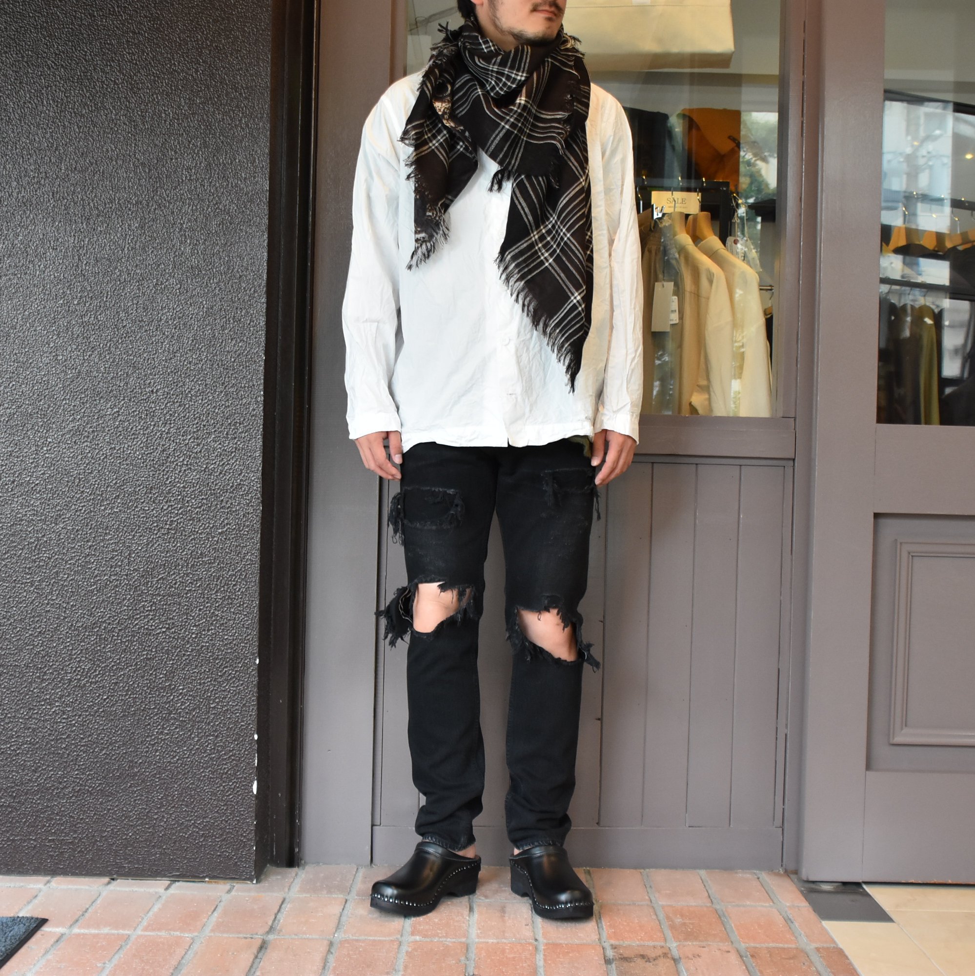 TAKAHIRO MIYASHITA The SoloIst.(タカヒロミヤシタ ザ ソロイスト) w face scarf #sa.0021bAW20(4)