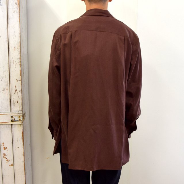 YOKE(ヨーク)/ BIG FLAP LONG SHIRTS -BRICK BROWN- #YK20AW0144SH(4)