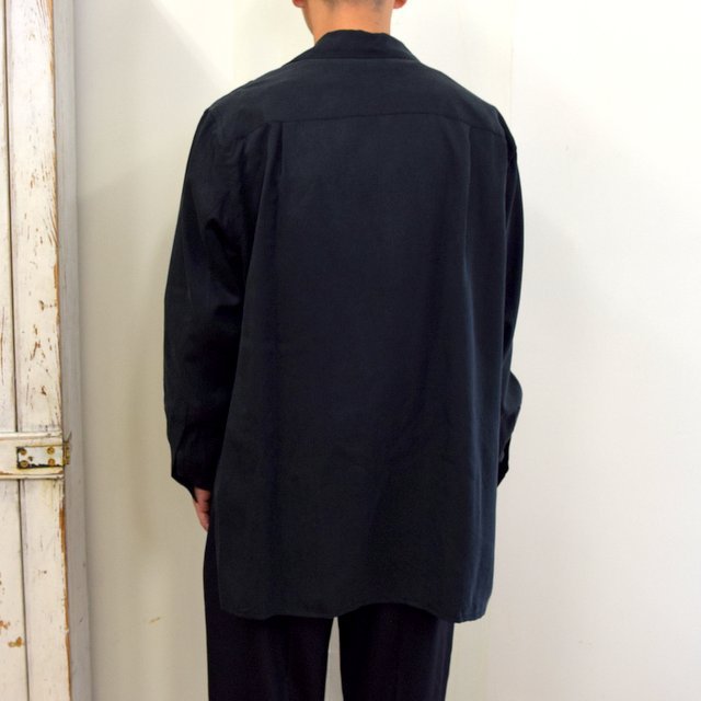 【2020】YOKE(ヨーク)/ BIG FLAP LONG SHIRTS -BLACK- #YK20AW0144SH(4)