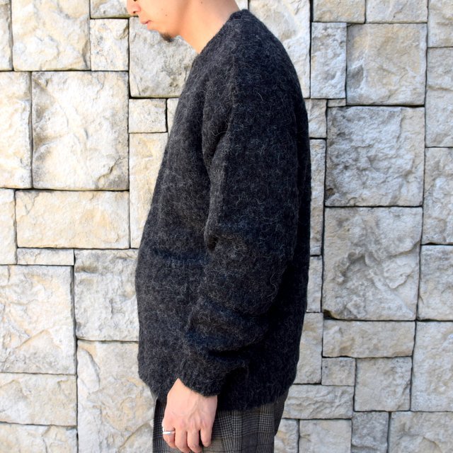 AURALEE(オーラリー)/ ALPACA WOOL SUPER LIGHT KNIT BIG CARDIGAN -TOP CHARCOAL- #A20AC01AW(4)