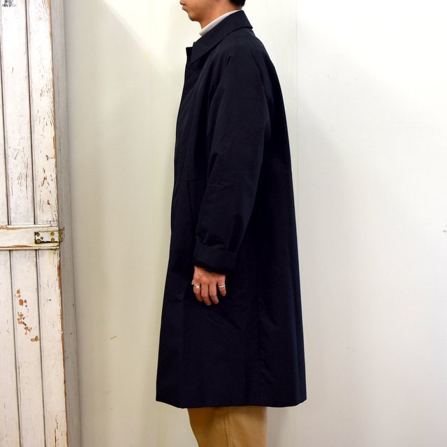 STUDIO NICHOLSON(スタジオニコルソン)/ TECHNICAL COTTON RAGLAN MID LENGTH MAC ‐BLACK‐(4)