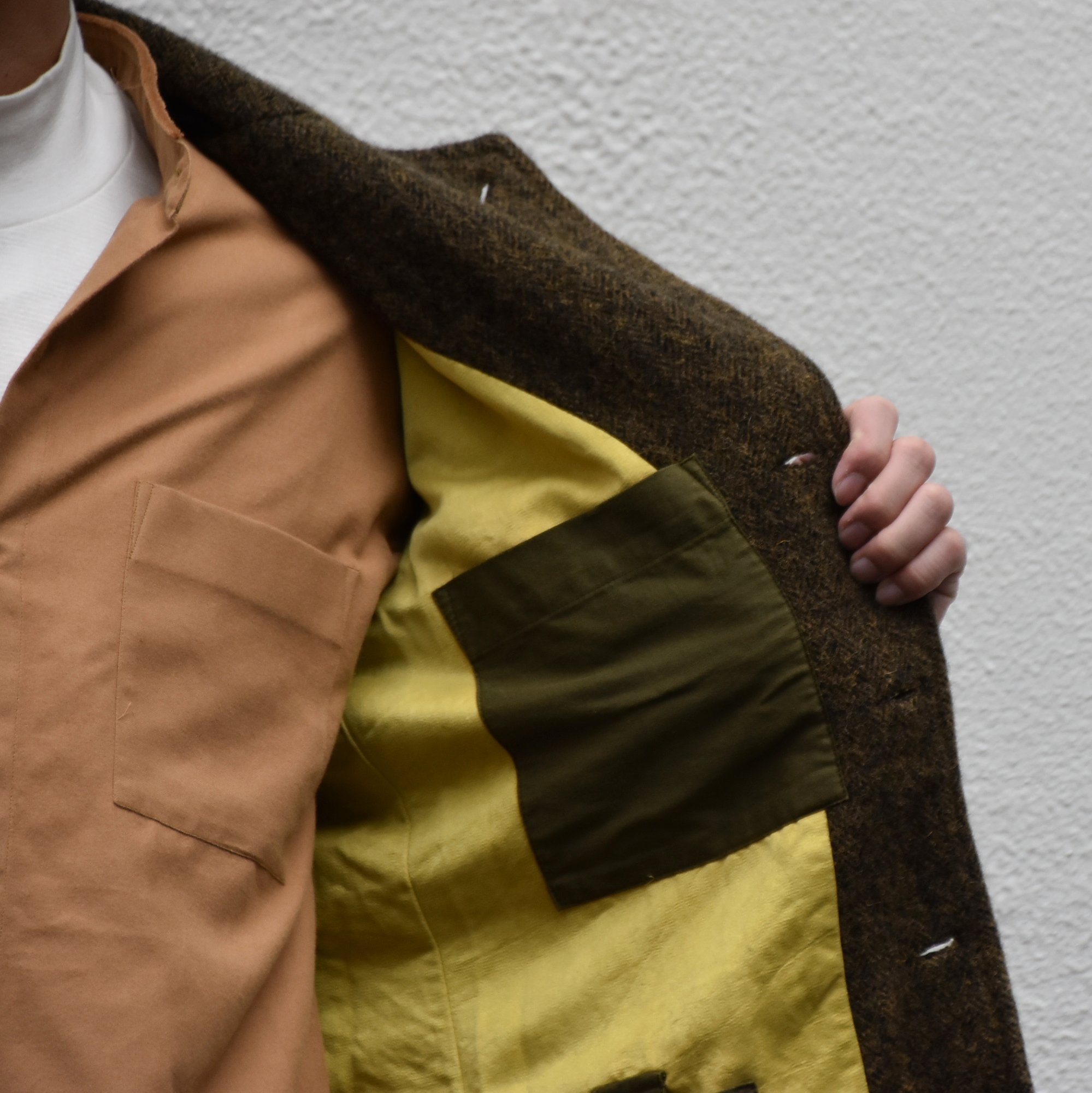 Chez Vidalenc (シェヴィダレンク)/ HARRIS TWEED JACKET-GREEN FOX- #JK01(4)
