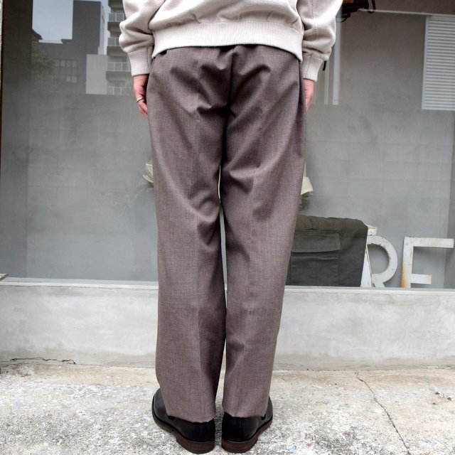 AURALEE(オーラリー)/ BLUEFACED WOOL WIDE SLACKS -TOP BROWN- #A20AP03BH(4)