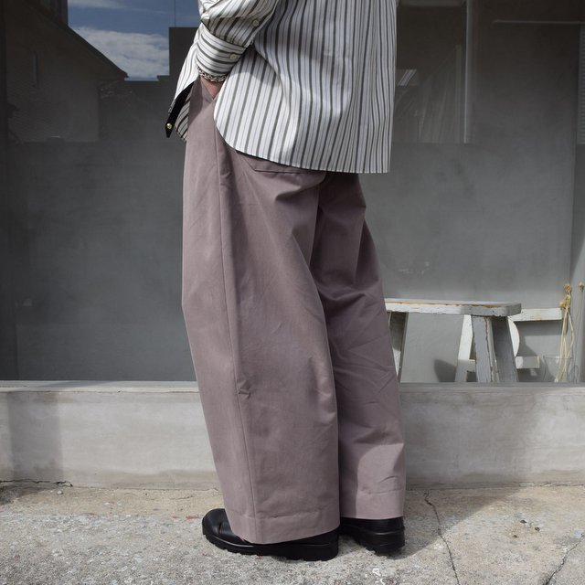 STUDIO NICHOLSON(スタジオニコルソン)/ PEACHED COTTON TWILL -CLAY- #SNM-351(4)