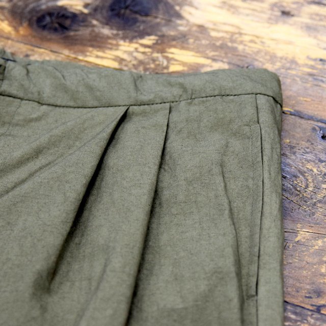 FRANK LEDER(フランクリーダー)/ 2TUCK DRAWSTRING TROUSERS WITH SEED(4)
