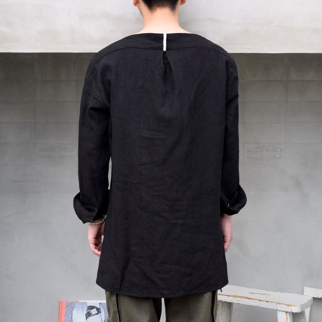 SUS-SOUS (シュス)/ SLEEPING SHIRTS -BLACK- #05-SS01410(4)