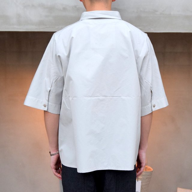 toogood(トゥーグッド)/ THE GARDENER SHIRT SHORT POPLIN -CELADON-(4)