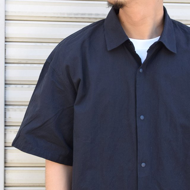 YAECA(ヤエカ) コンフォートシャツ ワイドスクエア S/S #11139NVY(4)