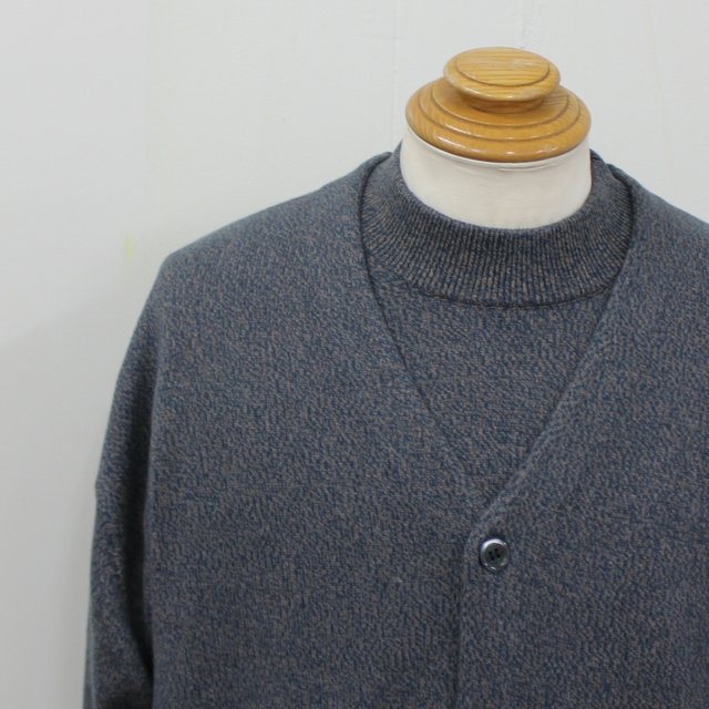 crepuscule(クレプスキュール)/COTTON SILK CARDIGAN -GREEN&BROWN- #2103-006(4)