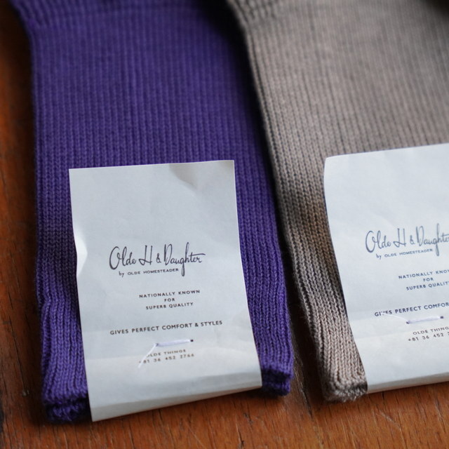 Olde H&Daughter(オールドエイチアンドドーター)/ COTTON PLAIN JERSEY ANKLE SOCKS -3color- #DS001(4)