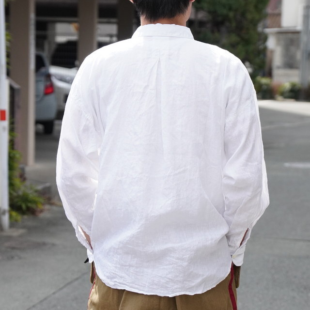 【25ss】Gurank(グランク)/linen shirts -WHT & NVY - #723-25A10L(4)