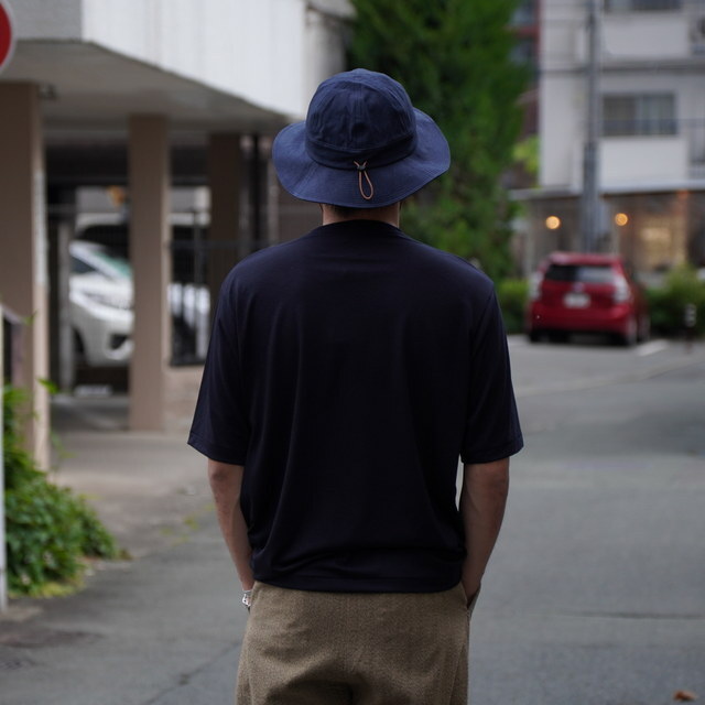 y25SSzBATONER(ogi\) / SUMMER WOOL T-SHIRT -ROYAL NAVY- #BN-25SM-047(4)
