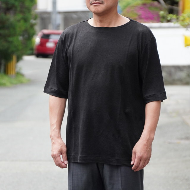 y25SSzMAATEE&SONS(}[eB[AhTY)/ LINEN S/SLEEVE BOAT TEE -WHITE,ORANGE,BLACK- #MT5103-0812(4)