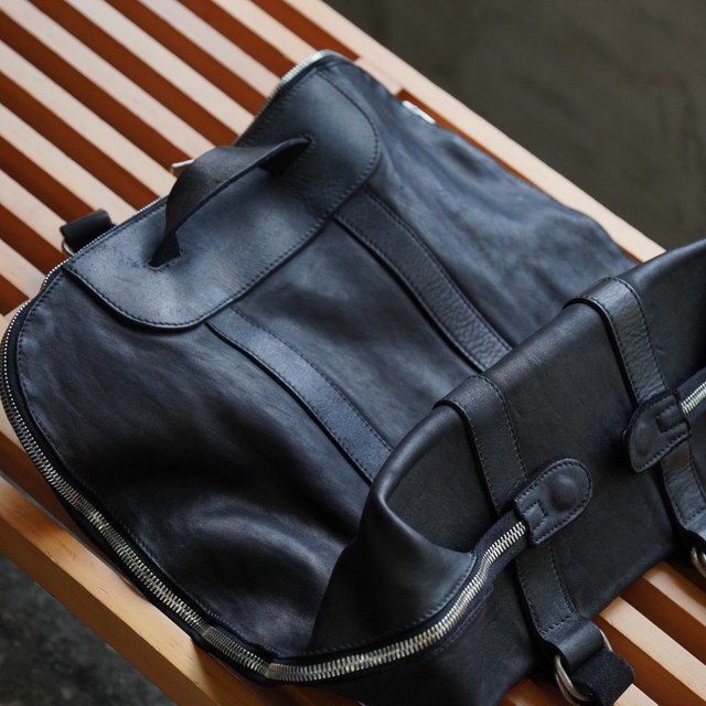GUIDI(ƒOƒCƒfƒB) / SOFT HORSE FULL GRAIN BACK PACK -BLACK- (4)