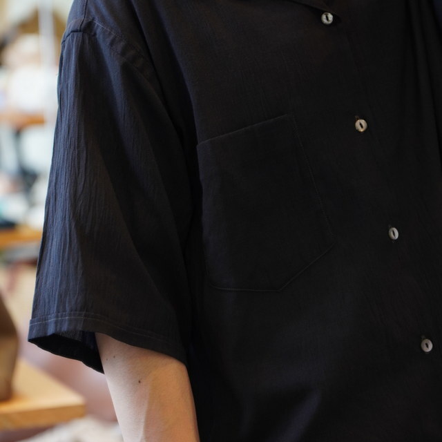 【25SS】MAATEE&SONS(マーティーアンドサンズ)/ SSLEEVE OP SHIRTS -BLKSHAMBRAY- #MT5103-0612B(4)