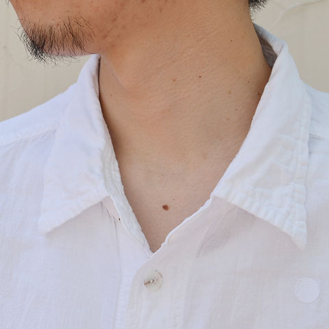 【40% off sale】CASEY CASEY(ケーシーケーシー) CAL DOT SHIRT -WHITE- (5)