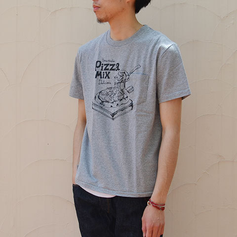 【30% off sale】FUNG(ファング) POCKET T-SHIRT(PizzaMix) -2色展開- (5)
