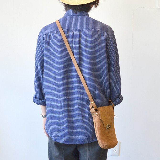 FERNAND LEATHER(フェルナンド・レザー) Latch Pouch M -BEIGE SUEDE-(5)