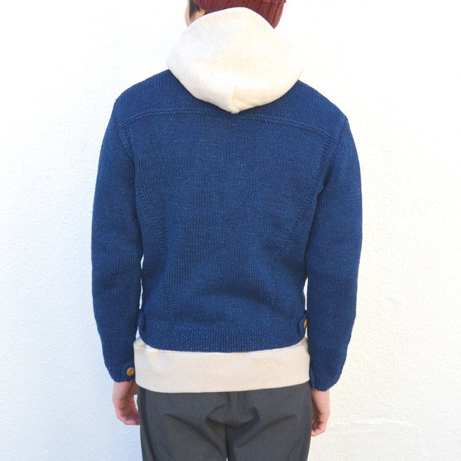【40% off sale】 LIGHTHOUSE KNITWEAR(ライトハウスニットウエア) / TRUCKER JKT -INDIGO-(5)