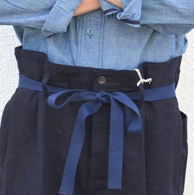 chimala(チマラ)/10OZ INDIGO X BLACK WEFT DENIM RAILROAD PANTS(UNISEX) -INDIGO- #(5)