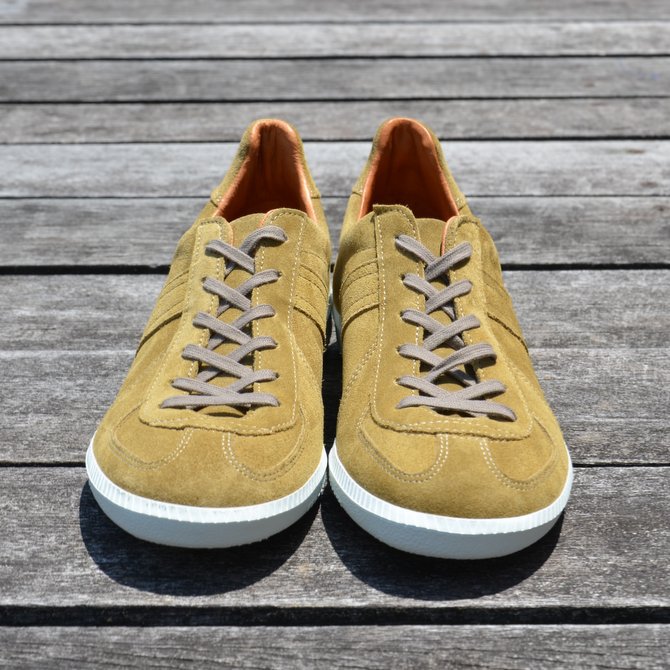 REPRODUCTION OF FOUND(v_NV Iu t@Eh)/ GERMAN MILITARY TRAINER -COYOTE SUEDE- #1700-S(5)