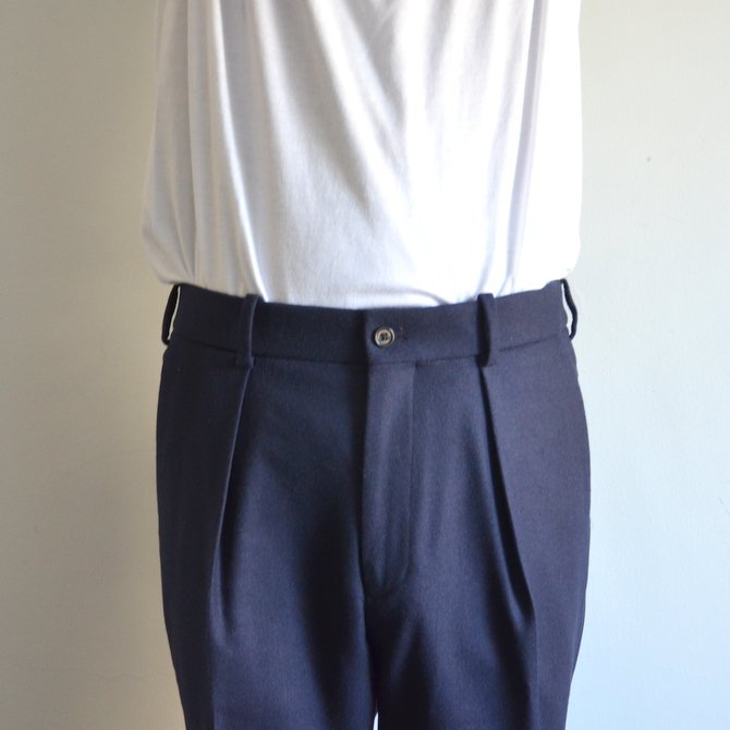 【17 AW】 MARKAWARE(マーカウェア)/ FRONT PLEATS PEGTOP -NAVY- #A17C-08PT01C(5)