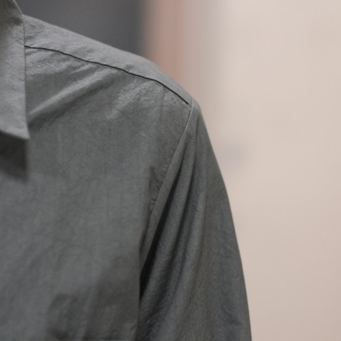【30% off SALE】【2018 SS】FRANK LEDER(フランク リーダー) TRIPLE WASHED THIN COTTON SHIRT -KHAKI- #0216015(5)