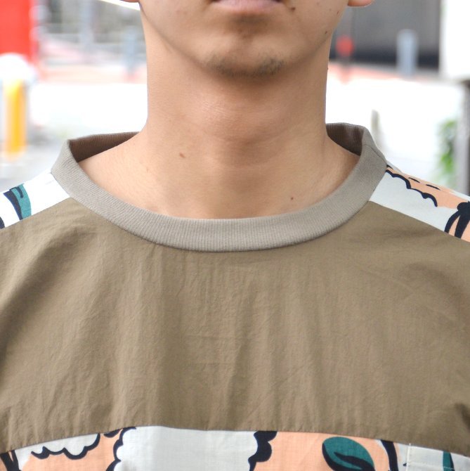 【40% OFF SALE】SLOWGUN(スロウガン)/ プリティッシュPTマテ布帛TEE -(A)BEIGE- #380906(5)