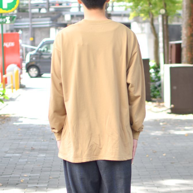 【2018 AW】 Graphpaper (グラフペーパー) L/S Pocket Sweat Tee -BEIGE- #GM183-70078(5)