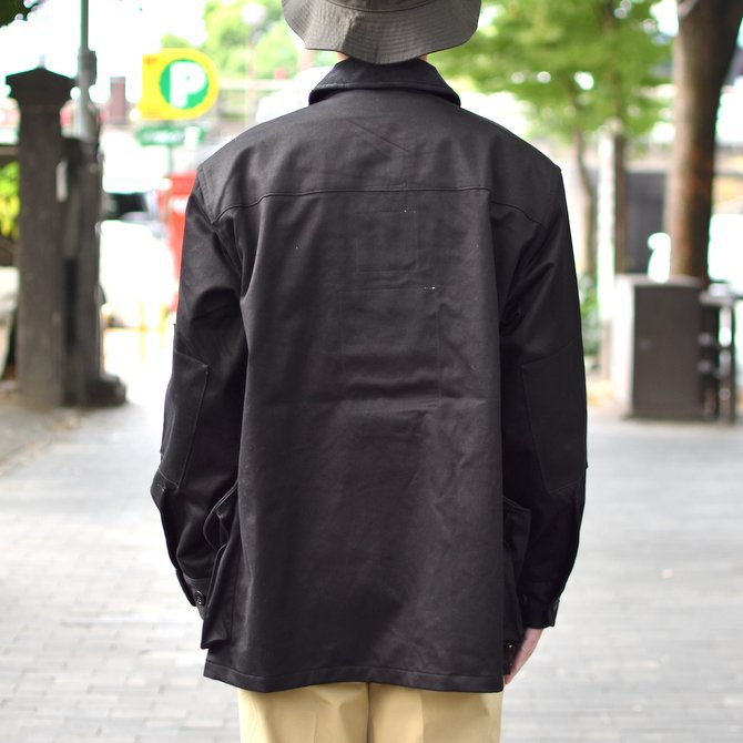 【30% OFF SALE】 MONITALY(モニタリー)/ MILITARY HALF COAT TYPE-B -VANCLOTH SATEEN BLACK- #M24003(5)