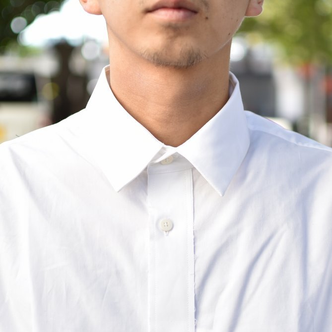 【2018 AW】 CAMIEL FORTGENS(カミエル フォートゲンス)/LONG SHIRT SHIRTING -WHITE- #CAMIEL-634(5)