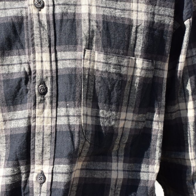 nisica(ニシカ)/ ルーズフィットボタンダウンシャツ L/SーBROWN CHECK- #NIS-837(5)