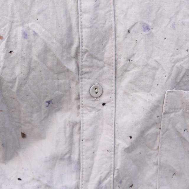 【30% off sale 】FRANK LEDER(フランクリーダー) BLUE BERRY DYED VINTAGE BEDSHEET SHIRT+JEWERY#0616019-35(5)