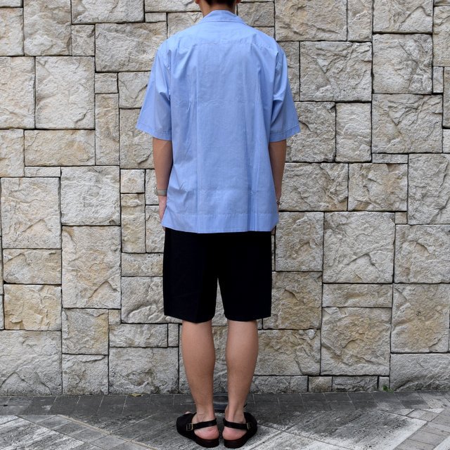 【2019 SS】AURALEE(オーラリー)/ FINX SILK STRIPE CUBA SHIRTS-BLUE STRIPE-#A9SS02FS(5)