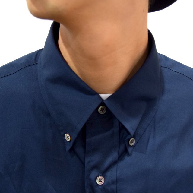 【19 AW】Graphpaper(グラフペーパー) THOMAS MASON L/S B.D BOX SHIRT -B NAVY- #GM193-50060B(5)
