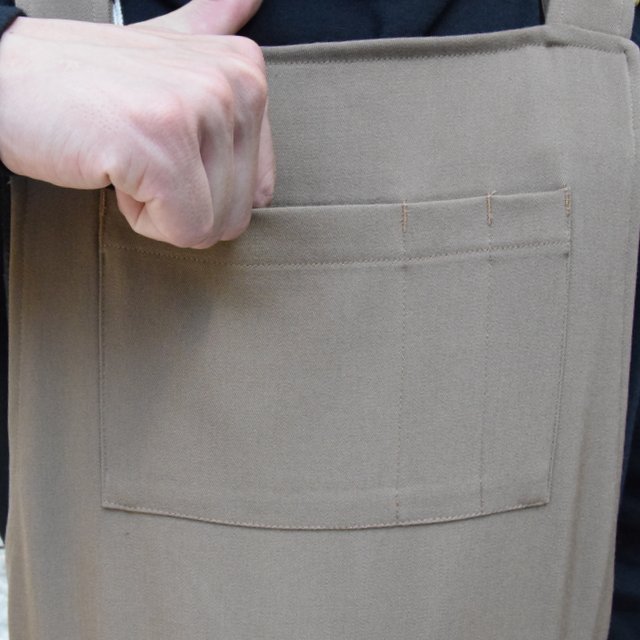 【2019 AW】NEAT(ニート)/ WOOL HIGHT DENSITY GABARDINE Overall -CAMEL-#19-02WGO(5)