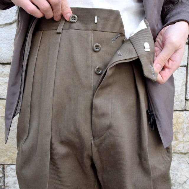 【2020 SS】NEAT(ニート)/ COTTON PIQUE ''TAPERED'' -KHAKI- #20-01CPT(5)