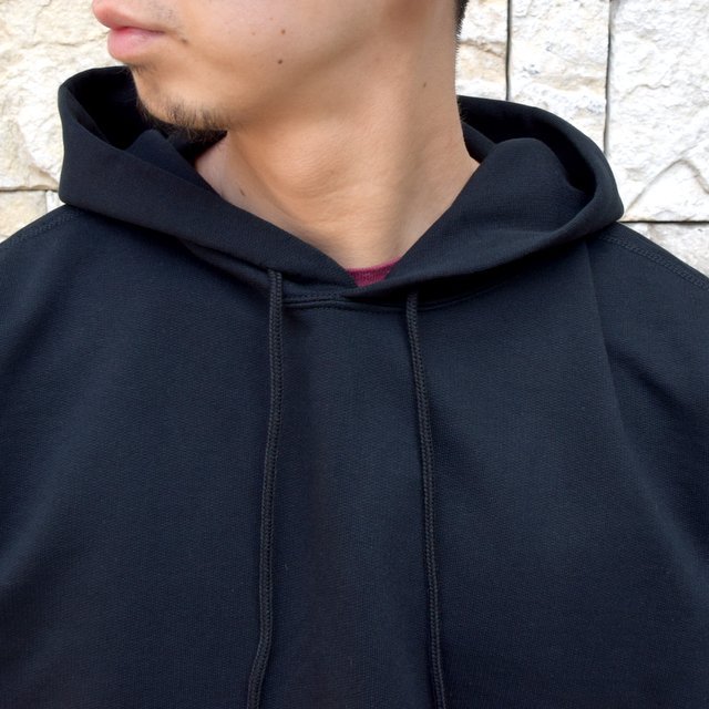 【2020 SS】AURALEE(オーラリー)/ SUPER SOFT SWEAT BIG P/O PARKA -BLACK- #A20SP01GU(5)