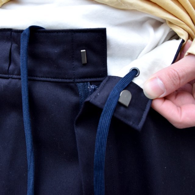 【2020 SS】blurhms(ブラームス) / HIGH COUNT TWILL CENTRAL SLIT PANTS -NAVY- #BHS-20SS016(5)