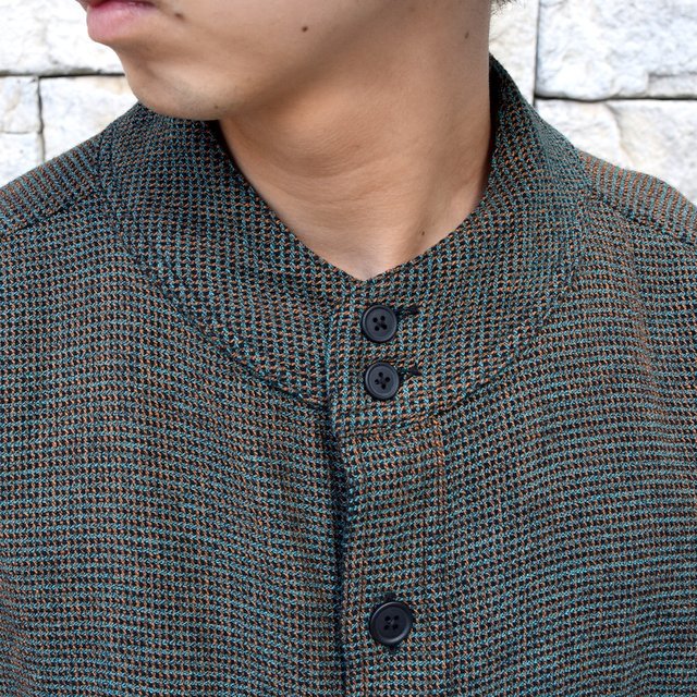 【2020 SS】HOMELESS TAILOR(ホームレステイラー)/ STAND COLLAR SHIRT -2色展開- #HTKS-003(5)